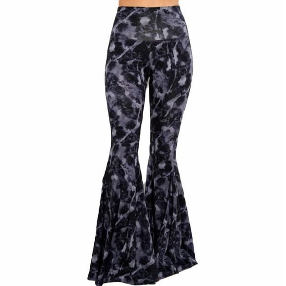 Marble Black & Gray Bell Bottom Set- 8024 - Picture 2 of 7